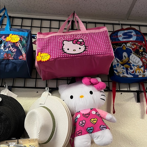 Hello Kitty Duffle Bag with PVC Printed Panel - Picture 2 of 2